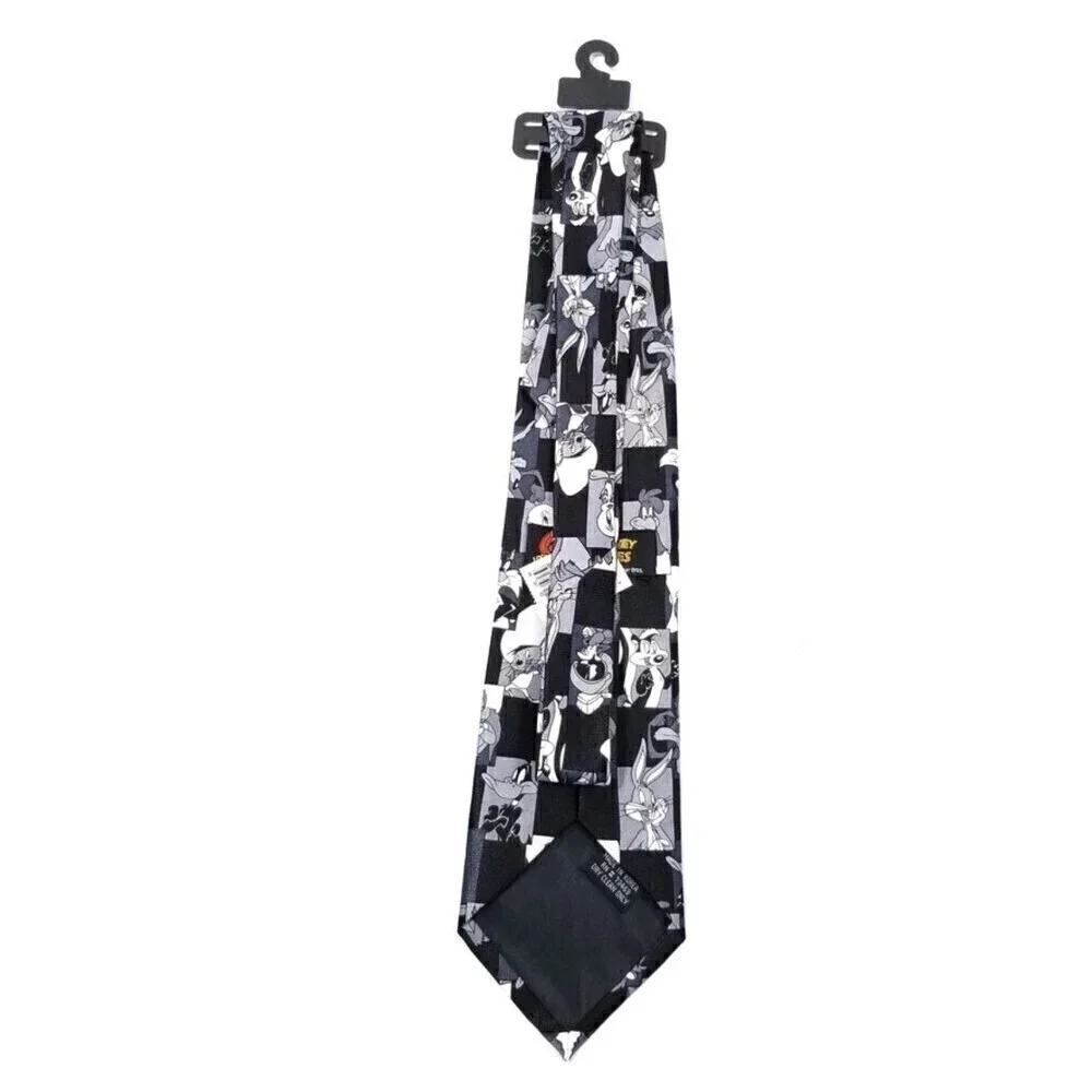 VTG NWT Looney Tunes Monochrome Neck Tie